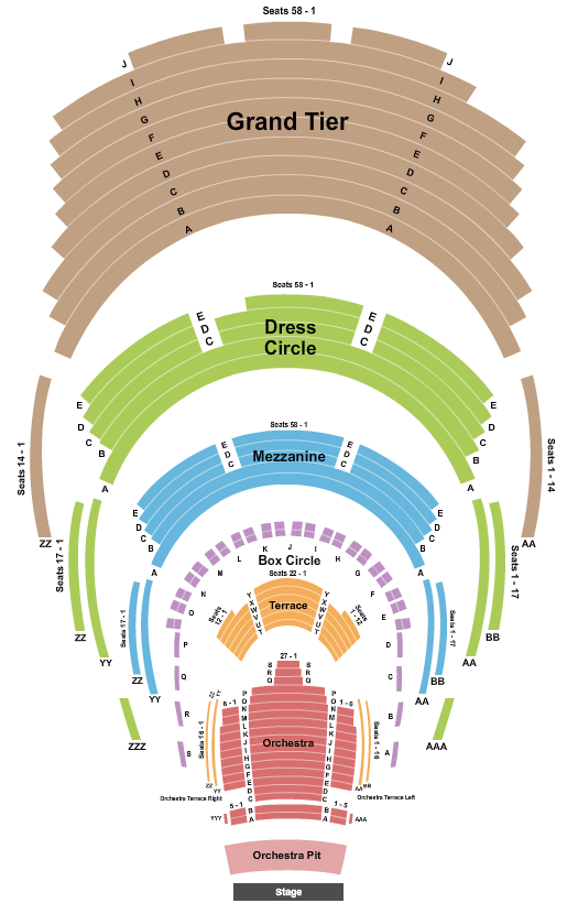 Winspear Opera House Beetlejuice Seating Chart